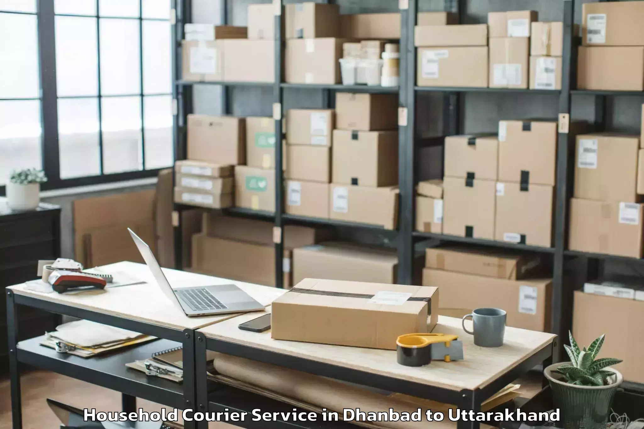 Dhanbad to Rajgarhi Household Courier Booking